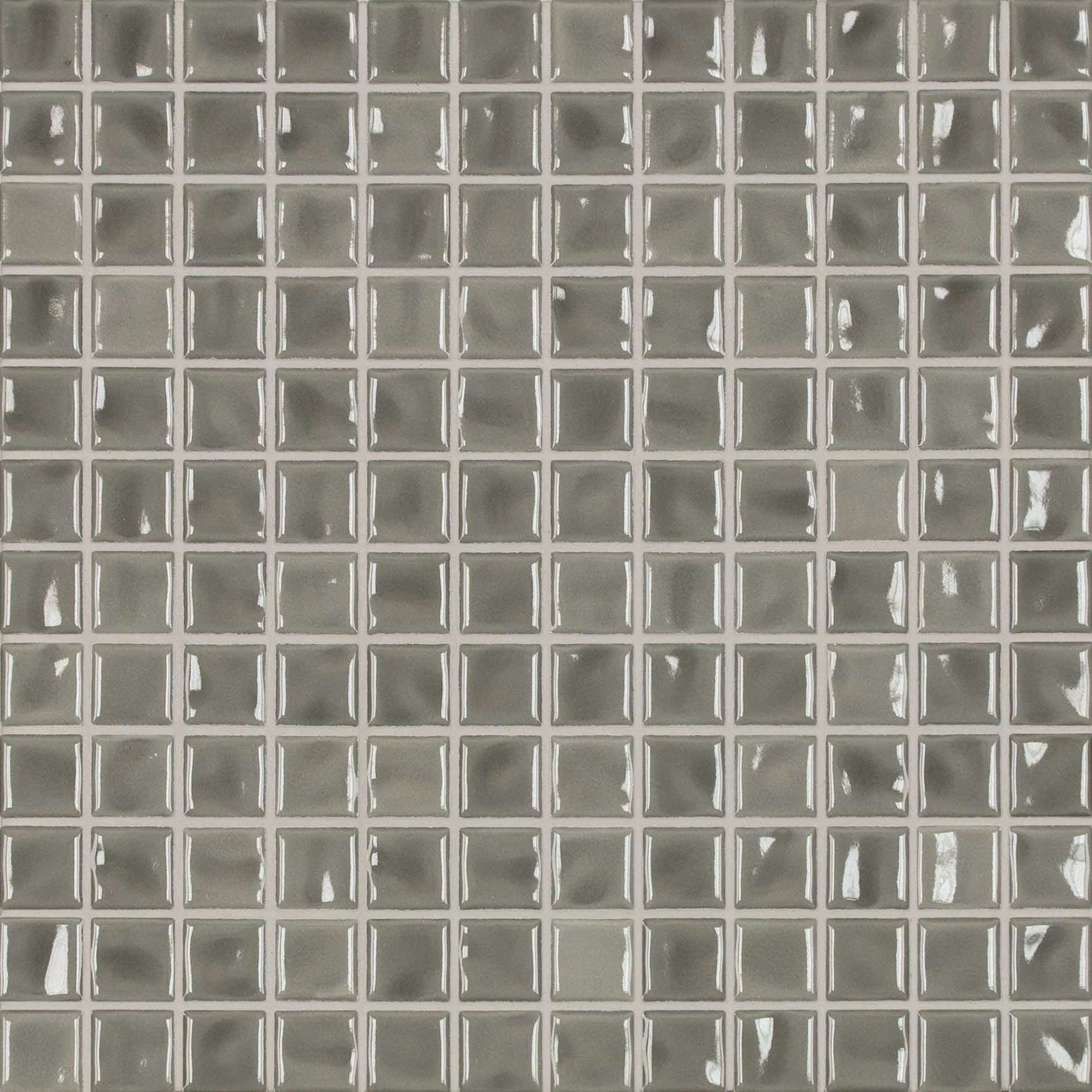 Мозаика Jasba 41923H Amano Medium Gray Glossy, цвет серый, поверхность глянцевая, квадрат, 316x316