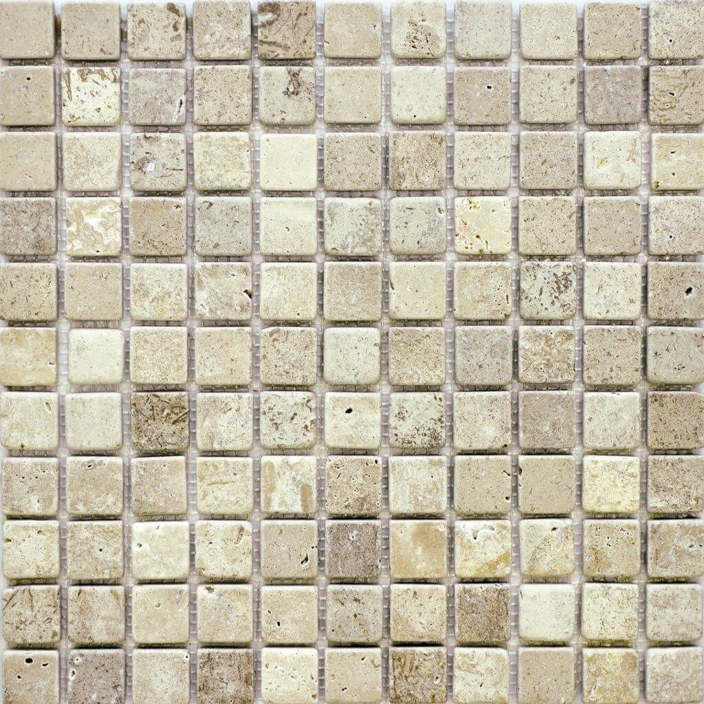 Мозаика Q-Stones QS-007-25T/10, цвет серый, поверхность матовая, квадрат, 305x305