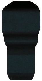 Спецэлементы Fap Manhattan Black A.E. London, цвет чёрный, поверхность глянцевая, прямоугольник, 10x50