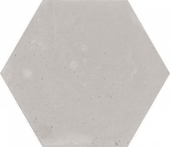 Керамогранит Wow Love Affairs Concrete Hexagon Light Grey 114684, цвет серый, поверхность матовая, шестиугольник, 200x230