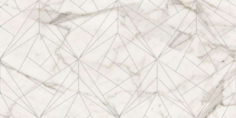 Декоративные элементы Kerranova Marble trend K-1000/MR/d01, цвет белый, поверхность матовая, прямоугольник, 300x600