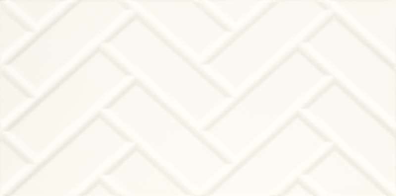 Керамическая плитка Paradyz Moonlight Bianco Structure A, цвет белый, поверхность глянцевая, прямоугольник, 295x595