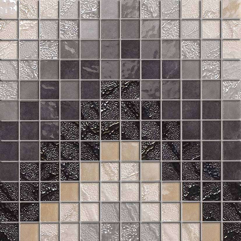 Мозаика Supergres Four Seasons Mosaico Star B FSTB, цвет серый, поверхность глянцевая, квадрат, 300x300