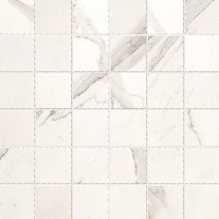 Мозаика Fap Roma Statuario Macromosaico fLZ9, цвет серый, поверхность полированная, квадрат, 300x300