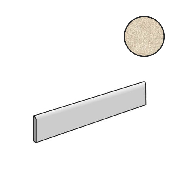 Бордюры Cerim Elemental Stone Cream Sandstone Luc 767195, цвет бежевый, поверхность лаппатированная, прямоугольник, 46x600