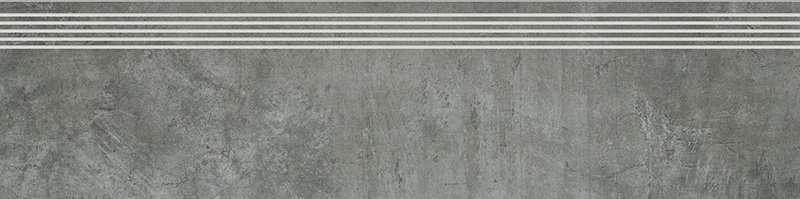 Ступени Paradyz Scratch Nero Stopnica Prosta Nacinana Polpoler, цвет серый, поверхность глянцевая, прямоугольник, 298x1198