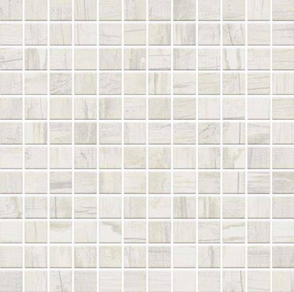 Мозаика Monocibec Charm White Mos (2,5X2,5) 108383, цвет белый, поверхность натуральная, квадрат, 300x300