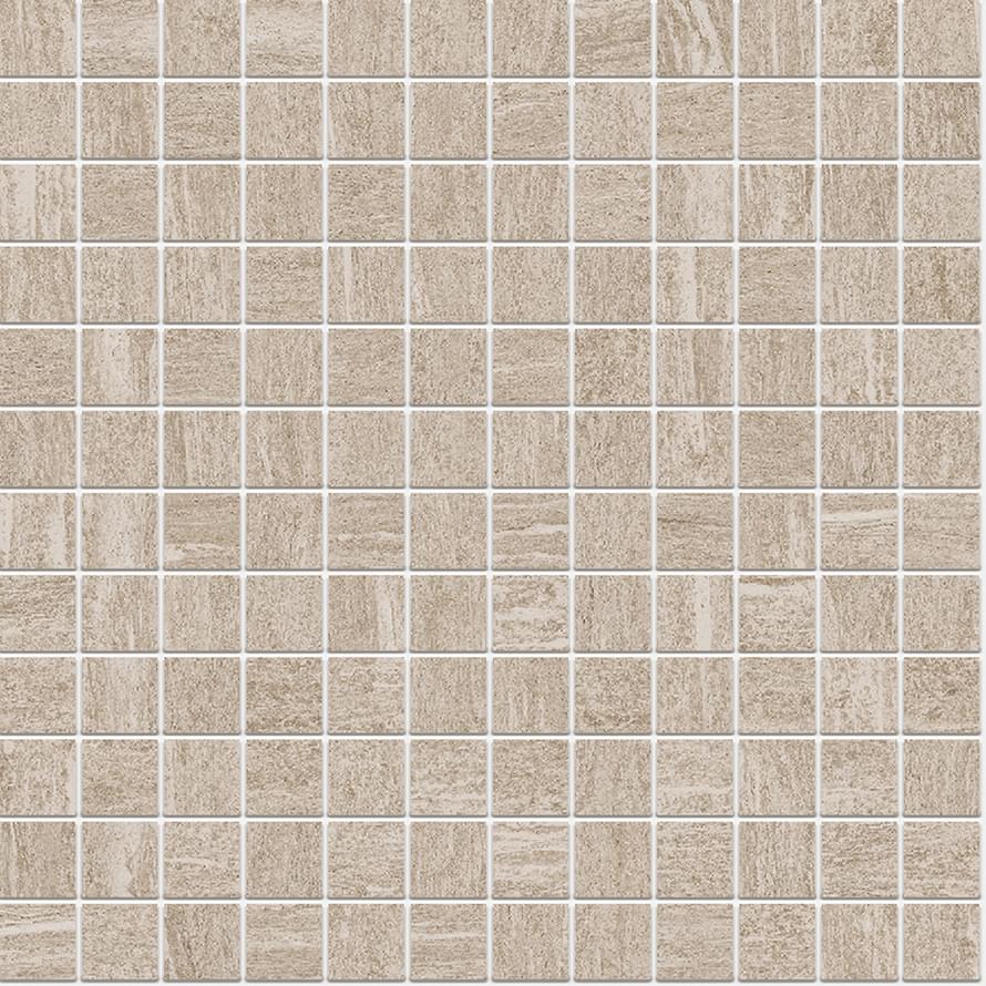 Мозаика Monocibec Crest Sand Mos (2,5X2,5) 86245, цвет бежевый, поверхность матовая, квадрат, 300x300