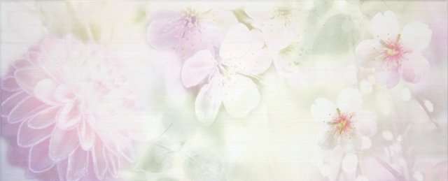 Декоративные элементы Azahar Dec. Lynn White B, цвет розовый, поверхность глянцевая, прямоугольник, 235x580