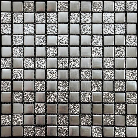 Мозаика Natural Mosaic Hi-tech HTC-204-23 (Стекло), цвет металлик, поверхность глянцевая, квадрат, 298x298