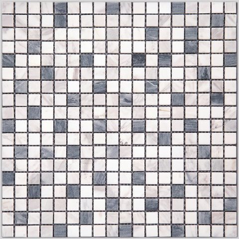 Мозаика Natural Mosaic I-Тilе (1,5X1,5) 4MT-04-15T, цвет разноцветный, поверхность матовая, квадрат, 298x298