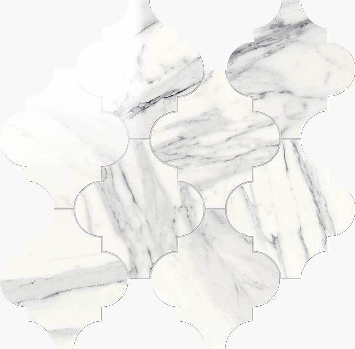 Мозаика Novabell Provenzale Calacatta Bianco Lapp. IMP 886L, цвет белый, поверхность лаппатированная, прямоугольник, 300x324