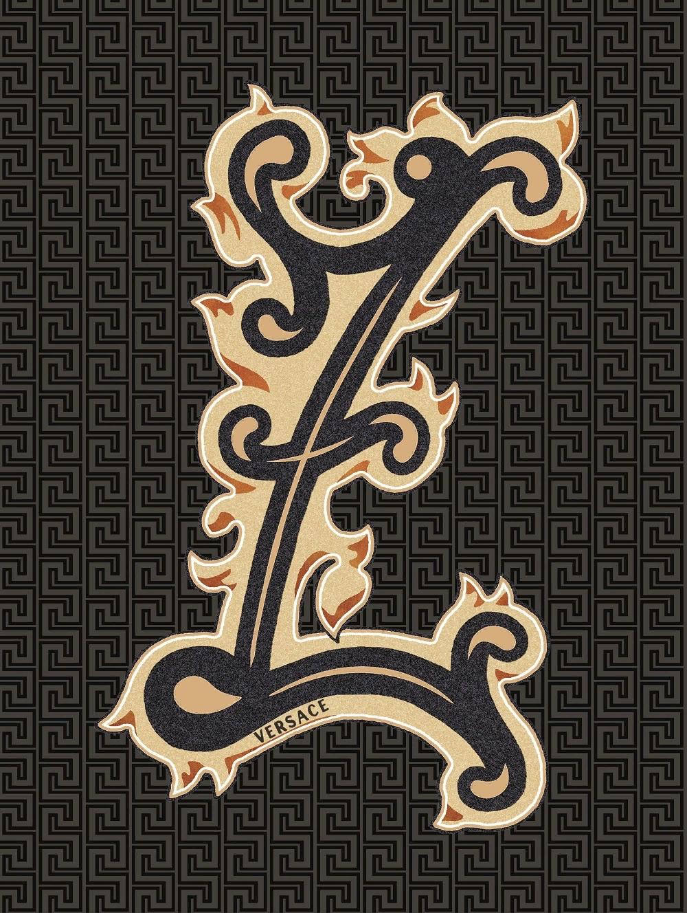 Декоративные элементы Versace Alphabet Lettera Nera Z 48995, цвет разноцветный, поверхность глянцевая, прямоугольник, 145x194