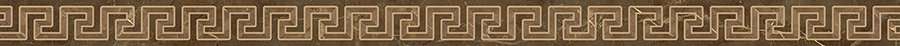 Бордюры Versace Emote Listello Pulpis Marrone 262573, цвет коричневый, поверхность полированная, прямоугольник, 40x780