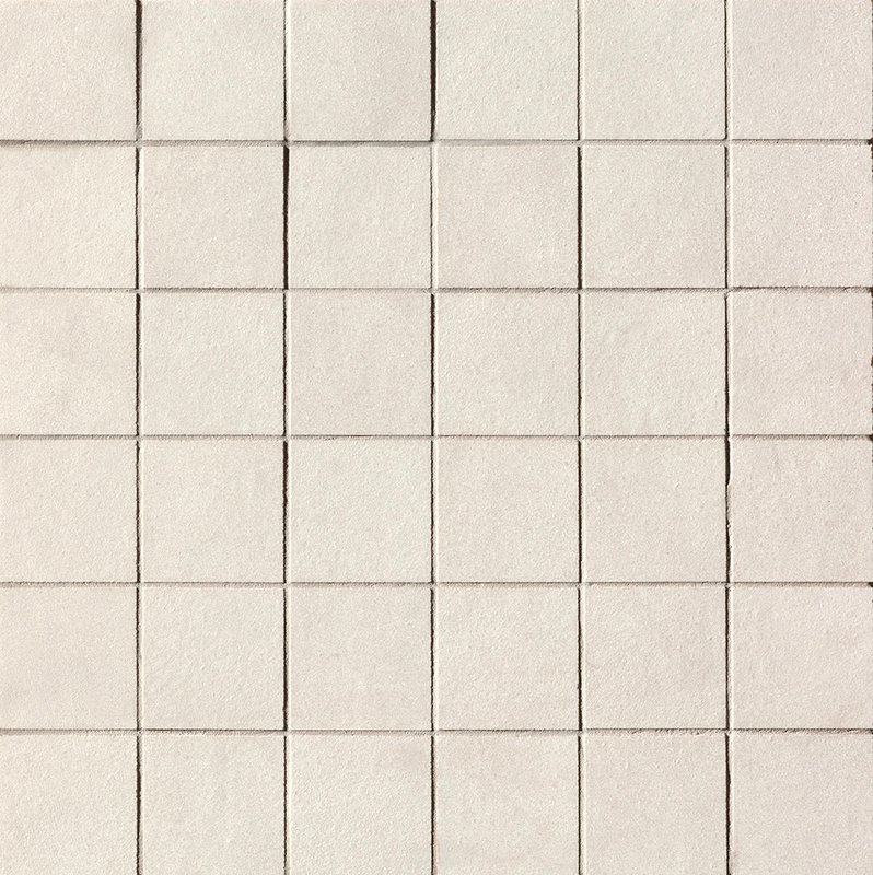 Мозаика Fap Sheer White Gres Macromosaico fPDU, цвет белый, поверхность матовая, квадрат, 300x300