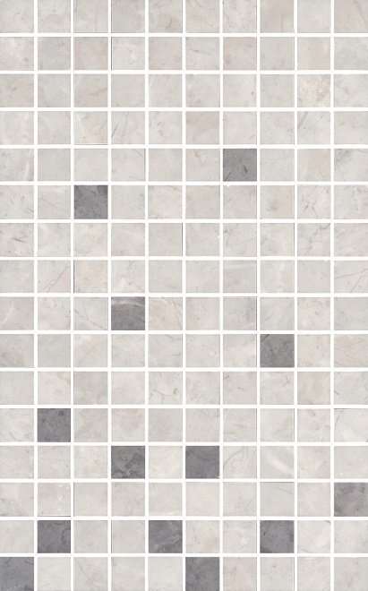 Мозаика Kerama Marazzi Декор Мармион серый мозаичный MM6268A, цвет серый, поверхность глянцевая, прямоугольник, 250x400