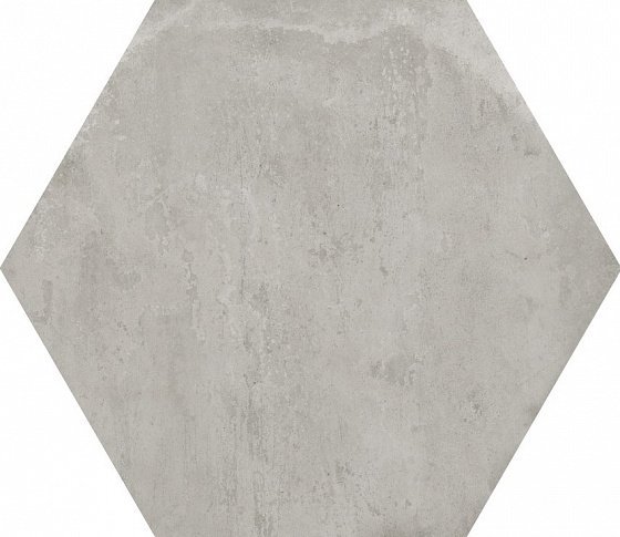 Керамогранит Equipe Urban Hexagon Silver 23514, цвет серый, поверхность матовая, шестиугольник, 254x292