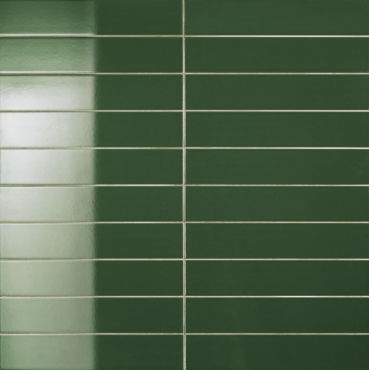 Керамическая плитка Sartoria Fattamano Pine SAARFA13G, цвет зелёный, поверхность глянцевая, прямоугольник, 75x380