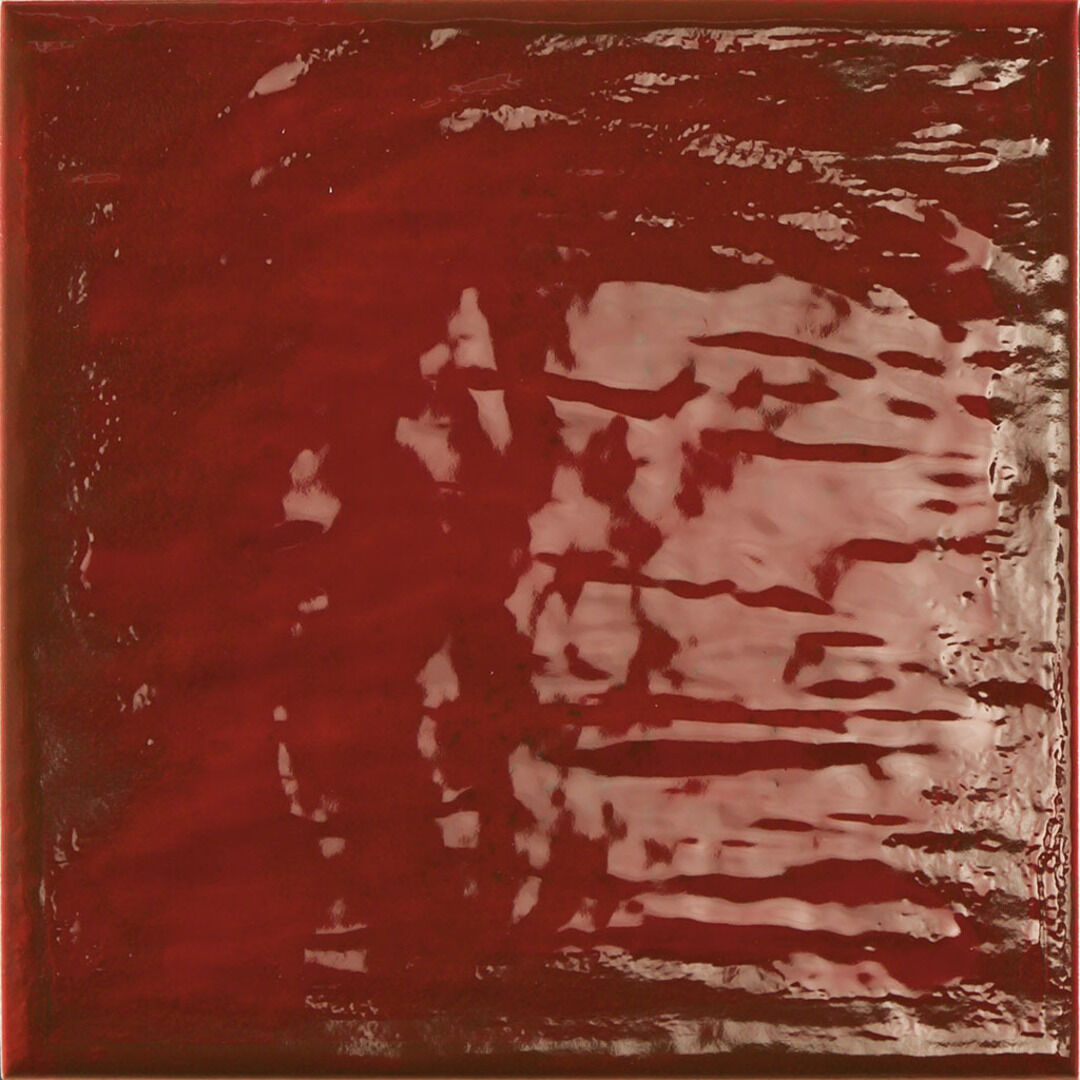 Керамогранит Prissmacer Rain Bordeaux 22, цвет красный, поверхность глянцевая, квадрат, 223x223
