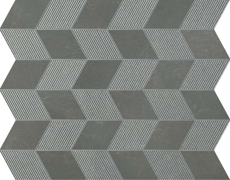Мозаика Panaria Trilogy Mos Frecc. Sky Smoke Soft PGZTYE4, цвет серый, поверхность матовая, прямоугольник, 300x330