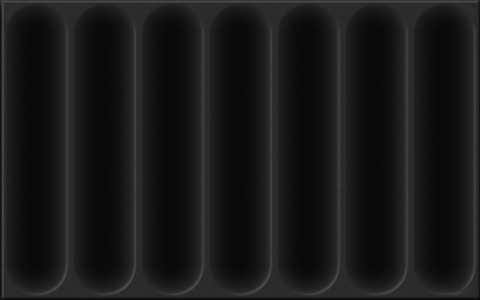 Керамическая плитка Unitile (Шахтинская плитка) Марсель Черная Низ 010100001159, цвет чёрный, поверхность матовая, рельефная, прямоугольник, 250x400