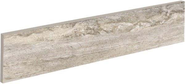 Бордюры Exagres Rod.Marbles Travertino, цвет серый, поверхность матовая, прямоугольник, 90x400