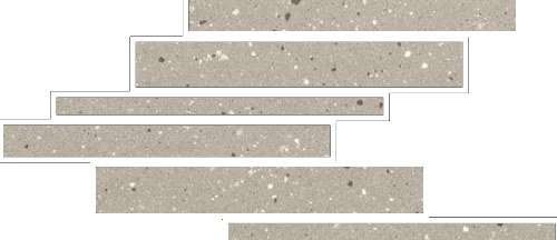 Декоративные элементы Floor Gres Earthtech Desert Flakes Modulo Listello Sfalsato Comfort 772424, цвет серый, поверхность лаппатированная, , 210x400