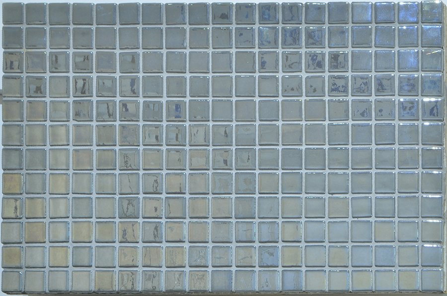 Мозаика Ezarri Metal Inox, цвет серый, поверхность глянцевая, прямоугольник, 313x495