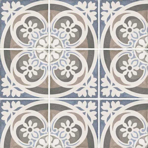 Декоративные элементы Equipe Art Nouveau Music Hall 24405, цвет чёрно-белый, поверхность матовая, квадрат, 200x200