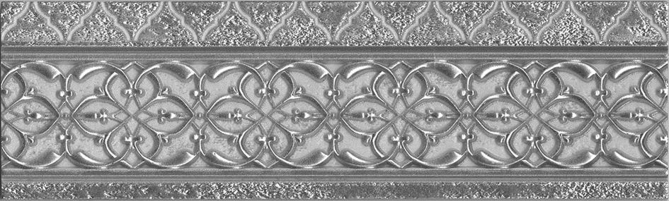 Бордюры Aparici Alhambra Silver Cenefa, цвет серый, поверхность матовая, прямоугольник, 90x298