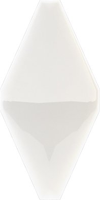 Керамическая плитка La Diva Veronica Rombo Liscia A Panna Lucido, цвет белый, поверхность глянцевая, ромб, 100x200