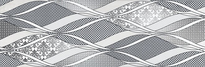 Декоративные элементы Kerama Marazzi Декор Руаяль HGD\B313\13000R, цвет чёрно-белый, поверхность матовая, прямоугольник, 300x895