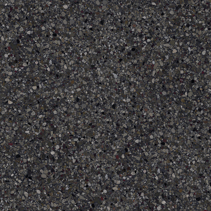 Широкоформатный керамогранит Porcelanosa Treviso Antracita 100310861, цвет чёрный, поверхность матовая, квадрат, 1200x1200