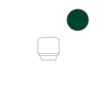 Спецэлементы Ce.Si Metro Angolo Finale Est. Rame, цвет зелёный, поверхность глянцевая, прямоугольник, 50x25
