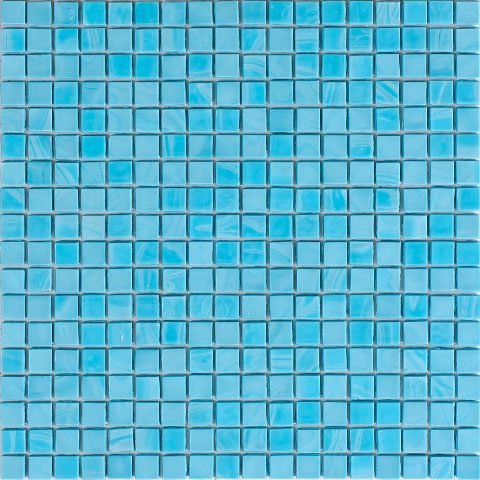 Мозаика Alma Mosaic Opaco N1310, цвет голубой, поверхность глянцевая, квадрат, 295x295