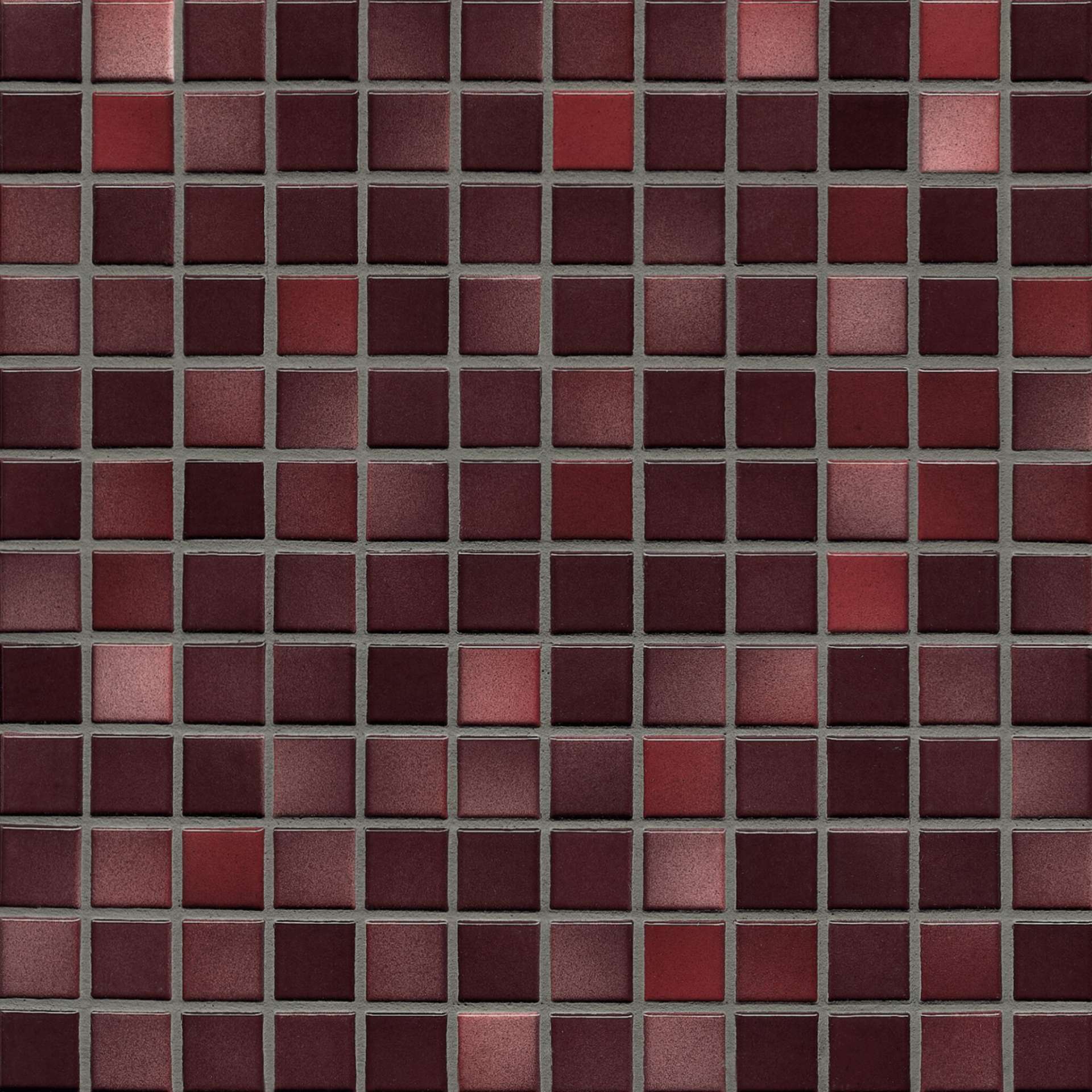 Мозаика Jasba Fresh Mystic Red-Mix 41213H, цвет бордовый, поверхность глянцевая, квадрат, 316x316