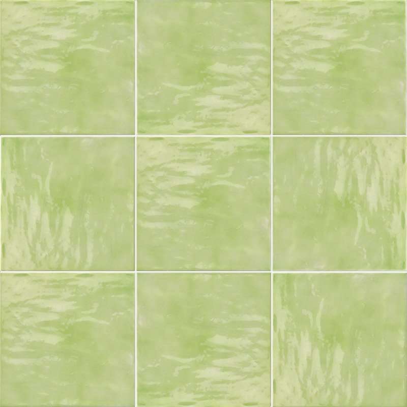 Керамическая плитка Mainzu Vitta Pistachio, цвет зелёный, поверхность глянцевая, квадрат, 200x200