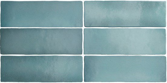 Керамическая плитка Equipe Magma Aquamarina 24966, цвет голубой, поверхность матовая, прямоугольник, 65x200