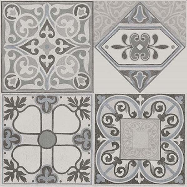 Декоративные элементы Argenta Camargue Decor Сold, цвет серый, поверхность матовая, квадрат, 333x333