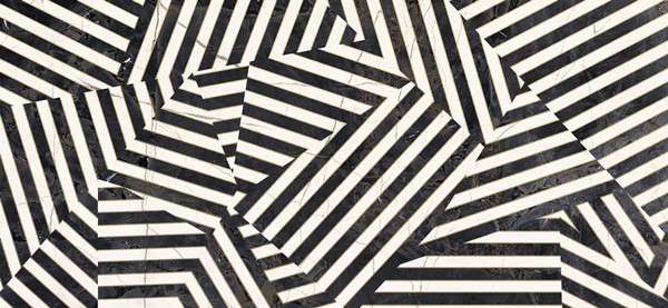 Декоративные элементы Imola The Room ZEBRA6 260LP, цвет чёрно-белый, поверхность лаппатированная, прямоугольник, 1200x2600
