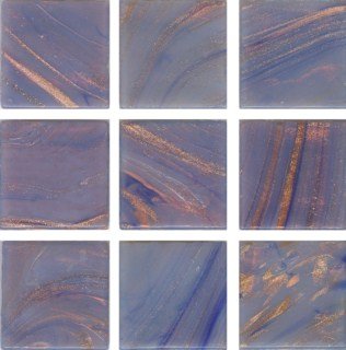 Мозаика Irida Fantasy И20.40(5), цвет фиолетовый, поверхность глянцевая, квадрат, 327x327