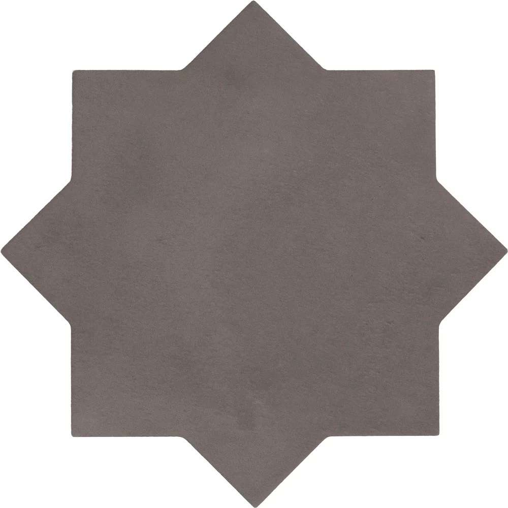 Керамическая плитка Equipe Kasbah Star Mud 29078, цвет серый, поверхность глянцевая, восьмиугольник, 168x168