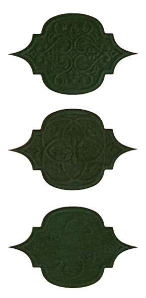 Вставки Petracers Unico Tozzetto Smeraldo Unico, цвет зелёный, поверхность лаппатированная, прямоугольник, 290x450