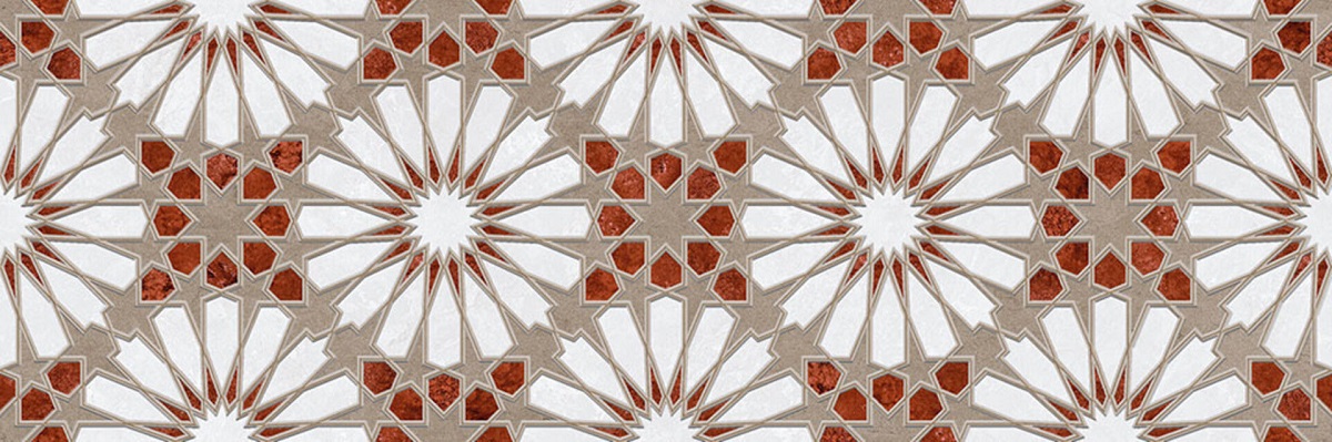 Декоративные элементы Gravita Morroco Sky Link Decor 1, цвет разноцветный, поверхность матовая рельефная, прямоугольник, 300x900
