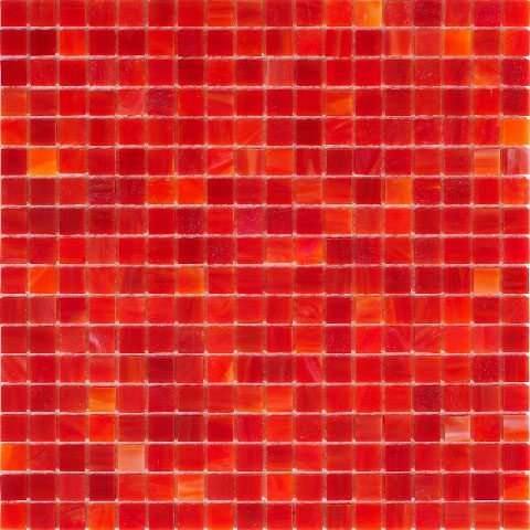 Мозаика Alma Mosaic Smalto SM04, цвет красный, поверхность глянцевая, квадрат, 150x150