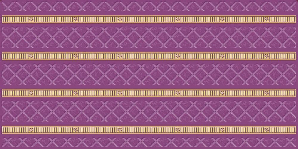 Декоративные элементы Ceramique Imperiale Воспоминание 04-01-1-10-03-56-885-0, цвет фиолетовый, поверхность матовая, прямоугольник, 250x500