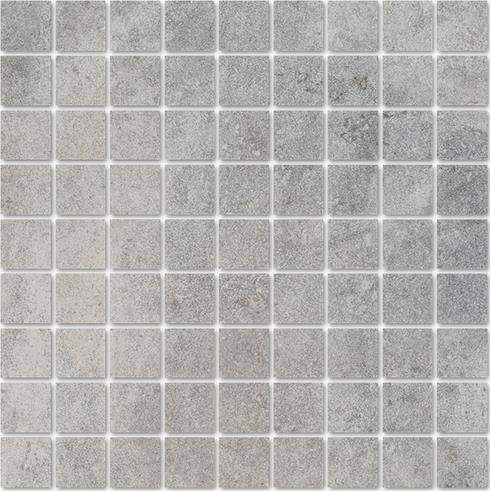 Мозаика Interbau Lithos Мозаика Devon Grau, цвет серый, поверхность матовая, квадрат, 313x313