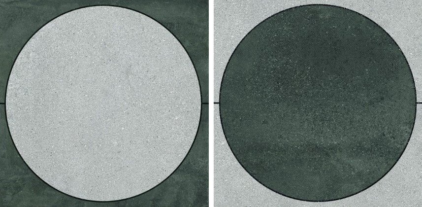 Декоративные элементы Emilceramica (Acif) Be-Square Optical Concrete-Black EDRQ, цвет серый, поверхность матовая, квадрат, 300x300