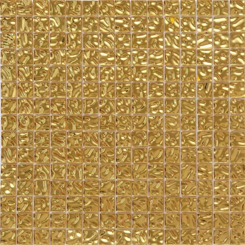 Мозаика Alma Mosaic FG G22-2, цвет золотой, поверхность структурированная, квадрат, 327x327