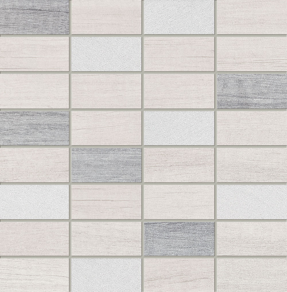 Мозаика Tubadzin Malena Mozaika, цвет серый, поверхность глянцевая, прямоугольник, 303x308